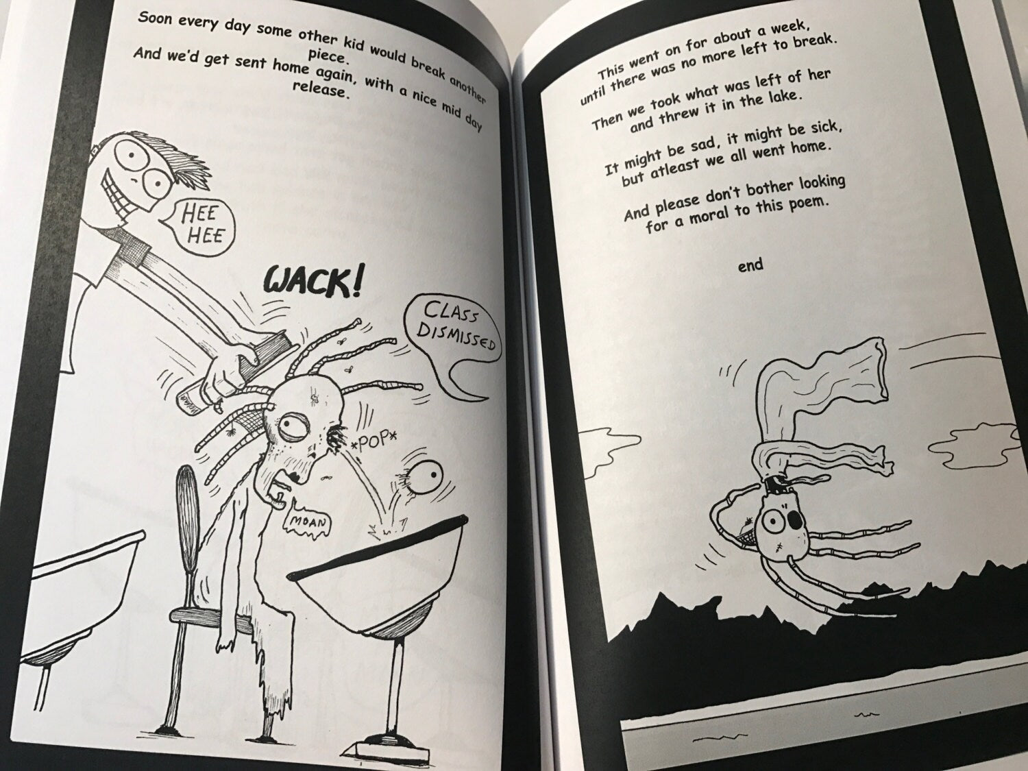 Odd Tales anthology. 144 pages of cute yet macabre illustrated stories. Hardcover signed with a sketch.