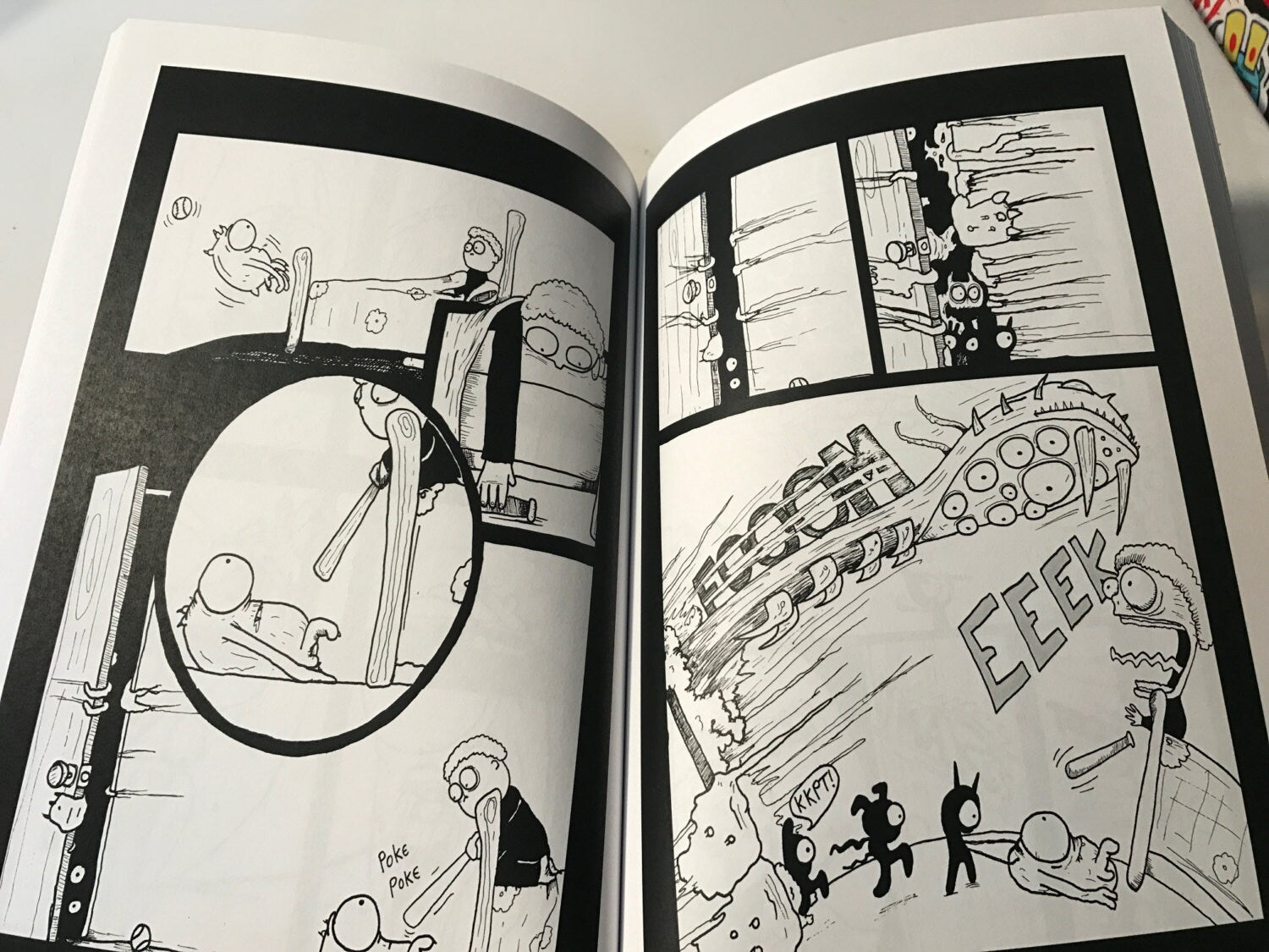 Odd Tales anthology. 144 pages of cute yet macabre illustrated stories. Hardcover signed with a sketch.