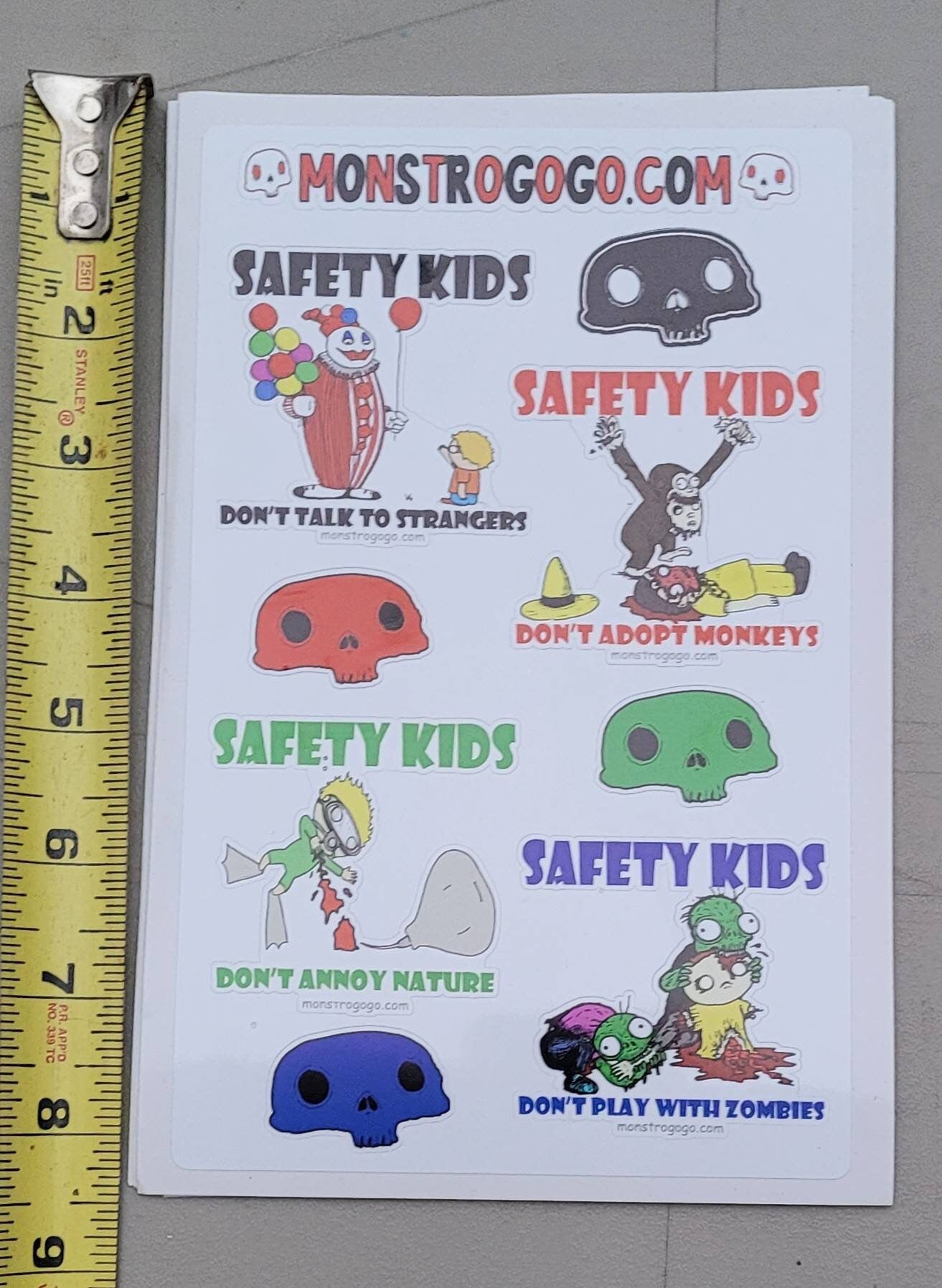 Safety Kid Sticker Sheet 1
