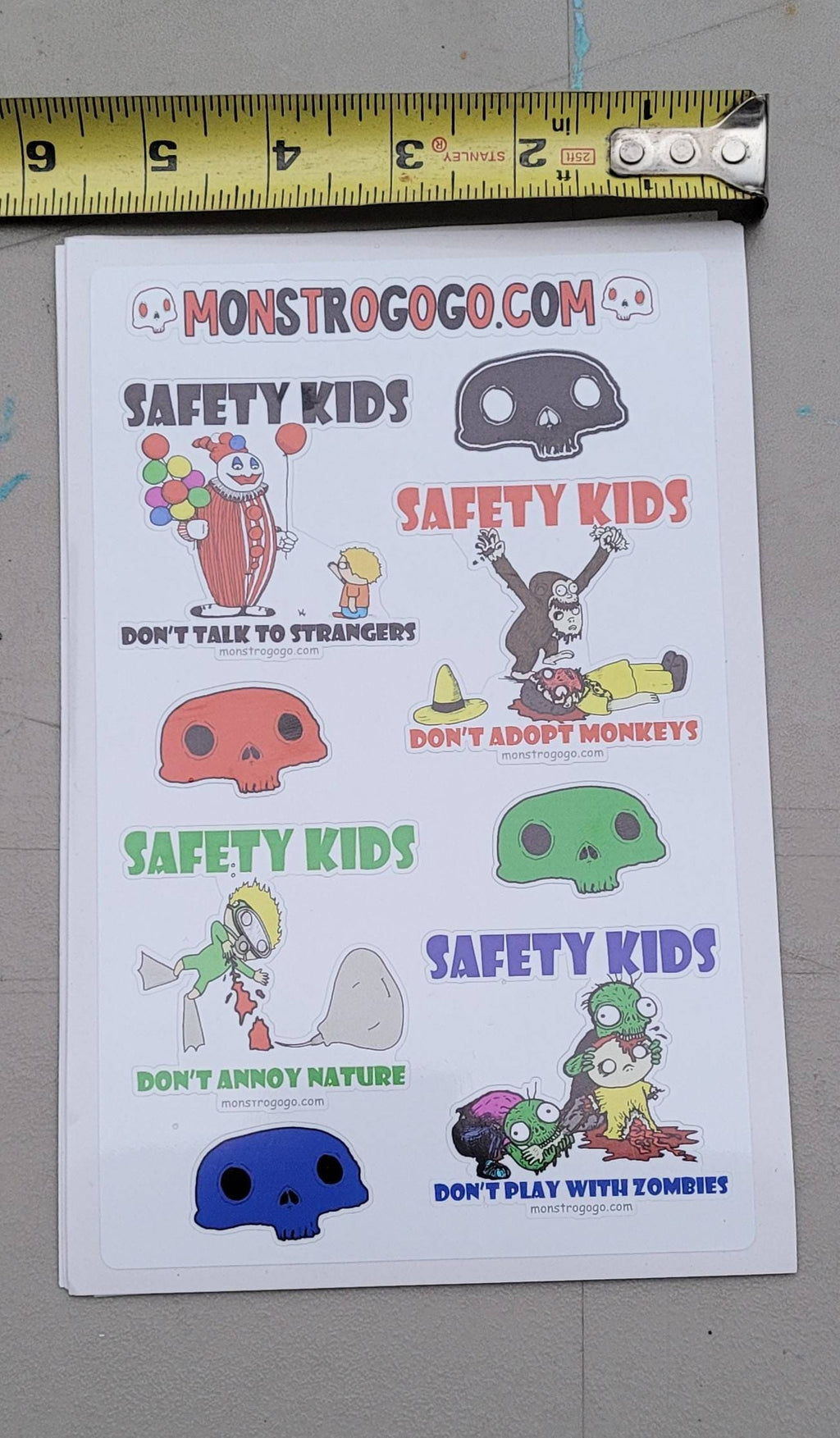 Safety Kid Sticker Sheet 1
