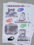 HORROR Safety Kid Sticker Sheet 1