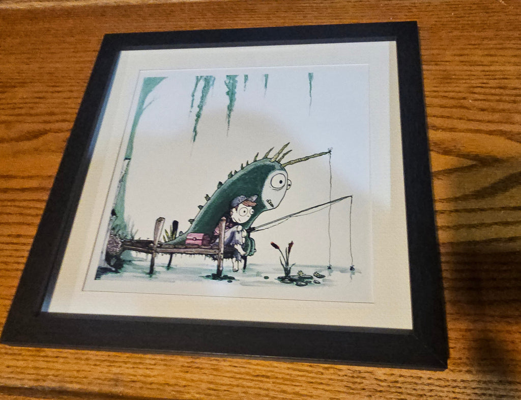 Gone Fishin'-Square Print
