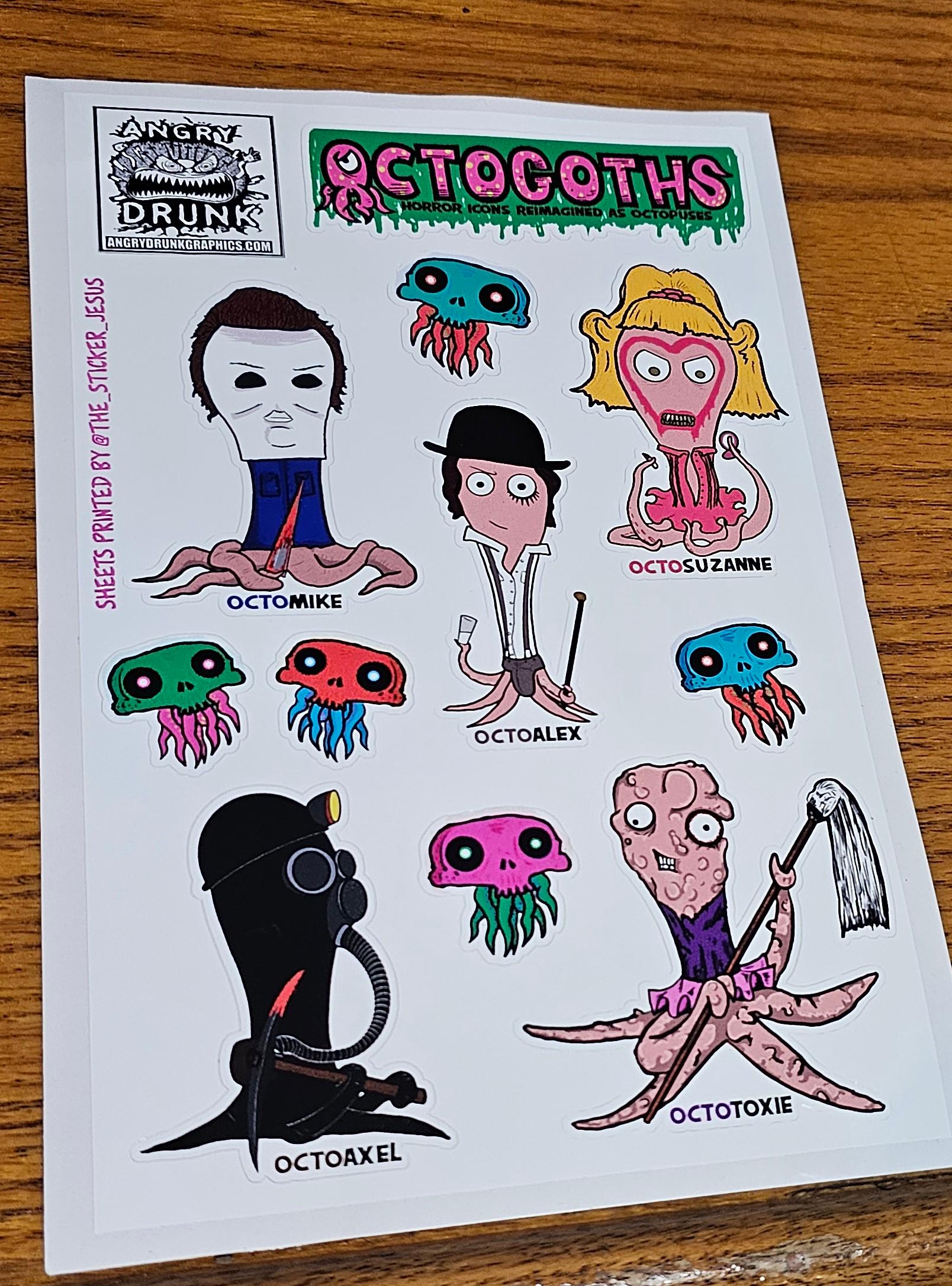 Octogoth Sticker Sheet Alex