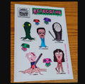 Octogoth Sticker Sheet Ash