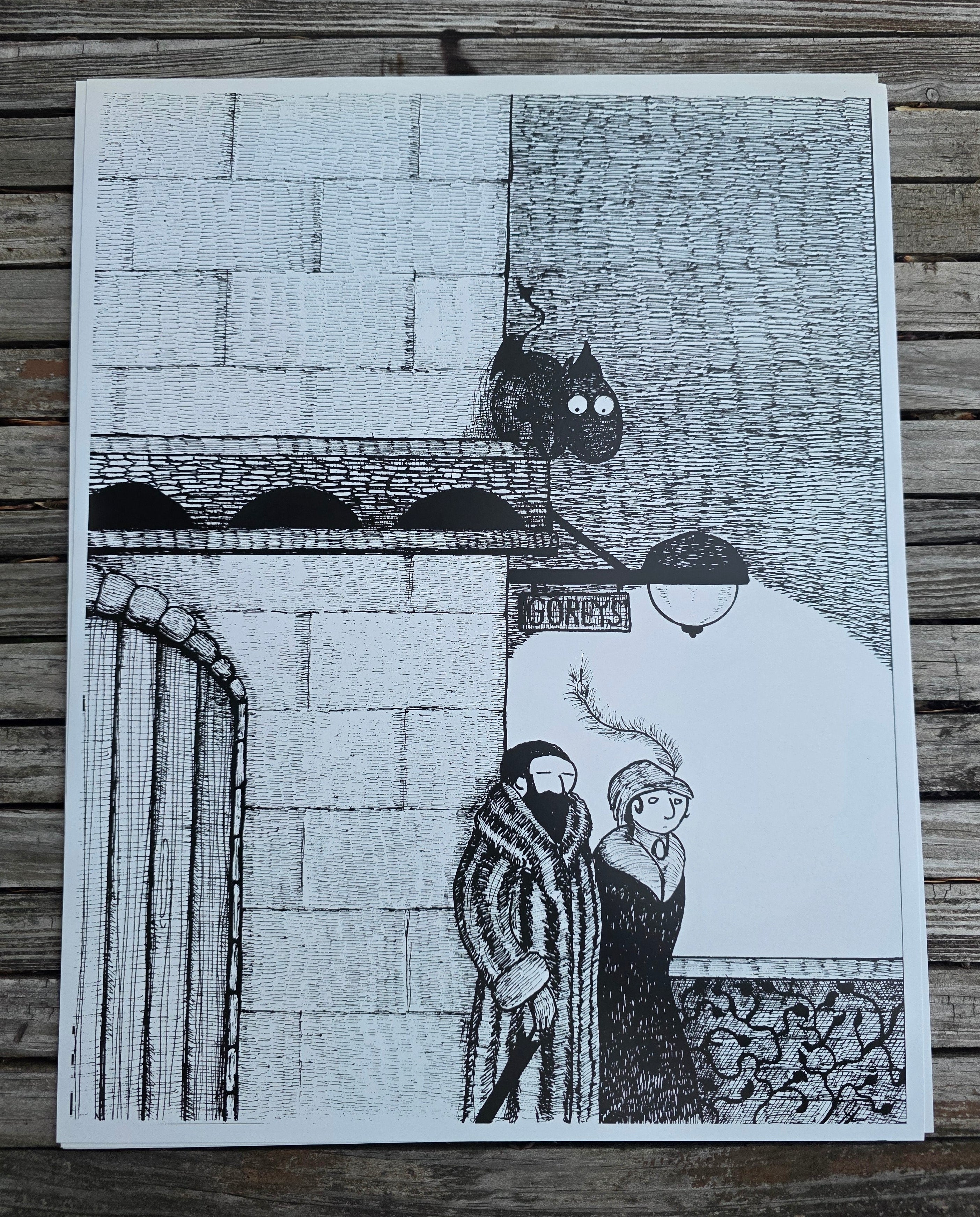 Jersey Devil at Gorey's-Large Print