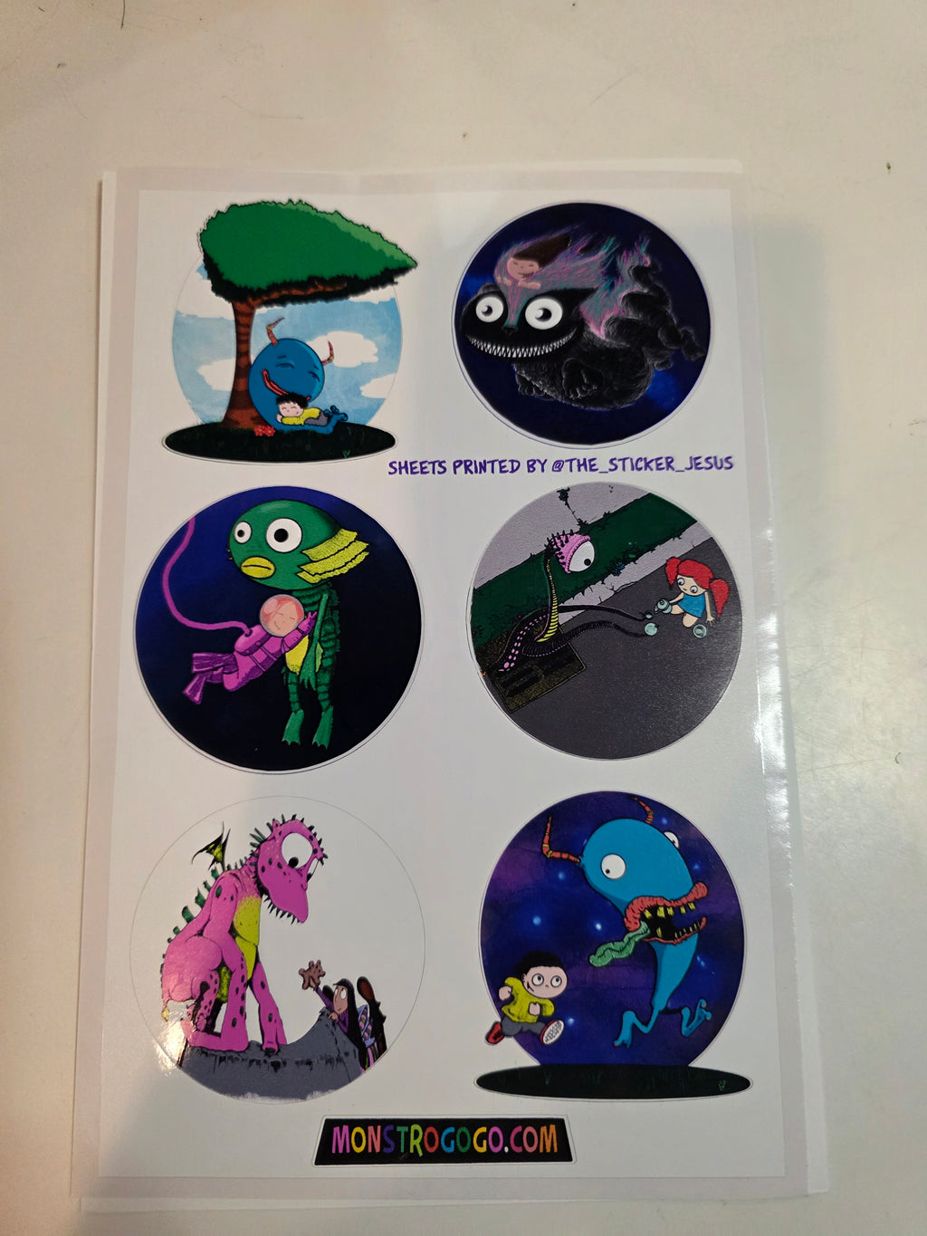 More Cute Monsters -Sticker Sheet