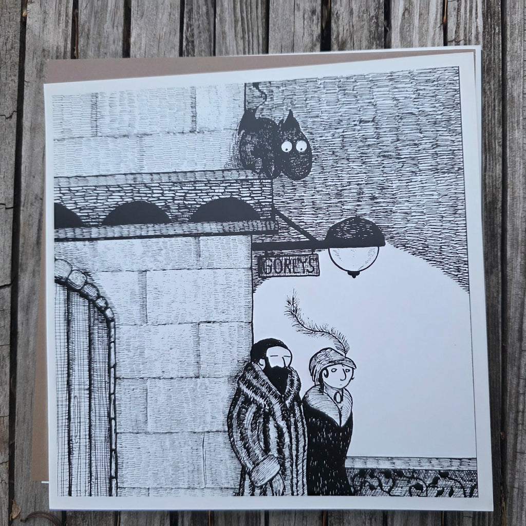 Jersey Devil & Gorey's Pub-Square Print