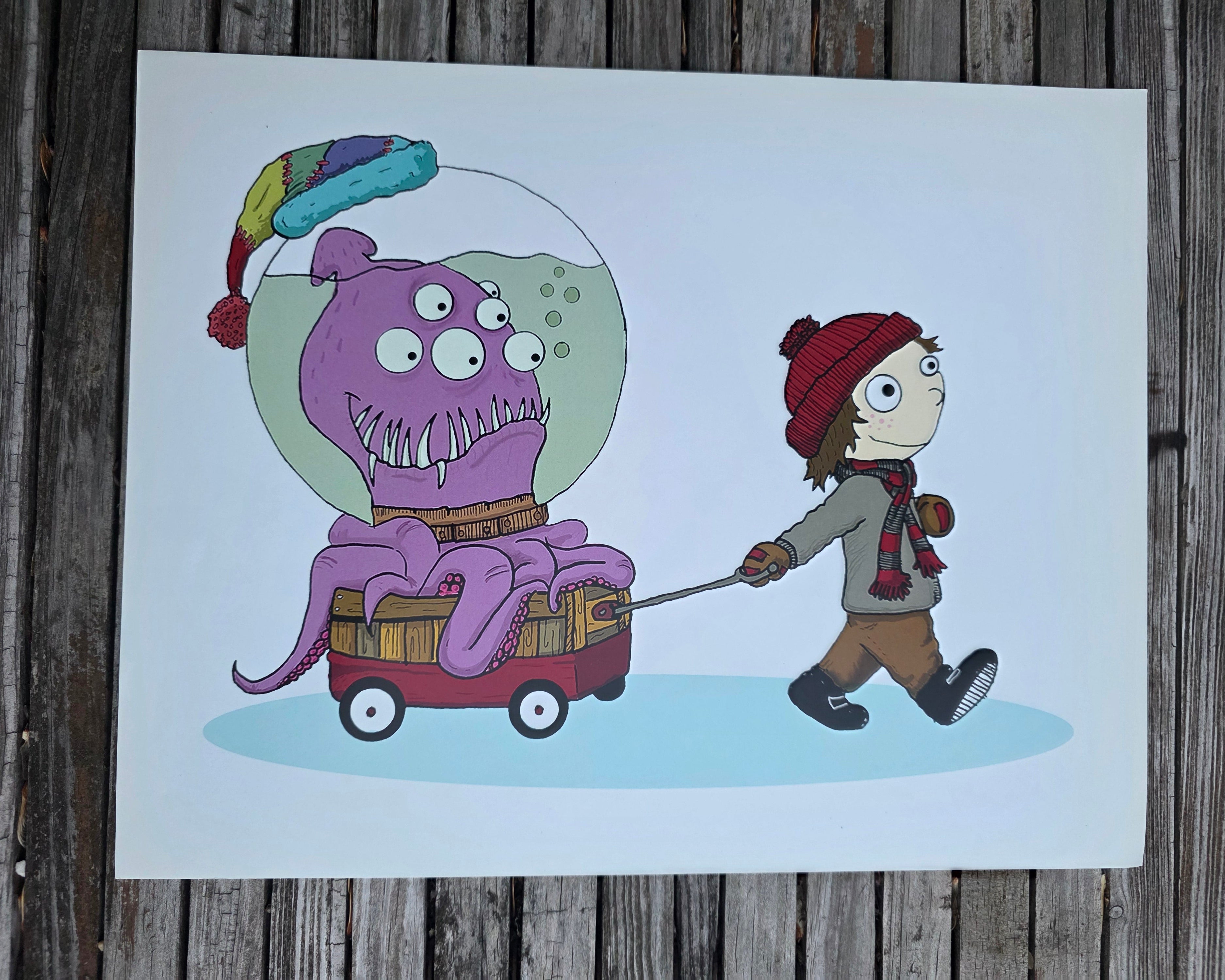 Snow Day-Large Print