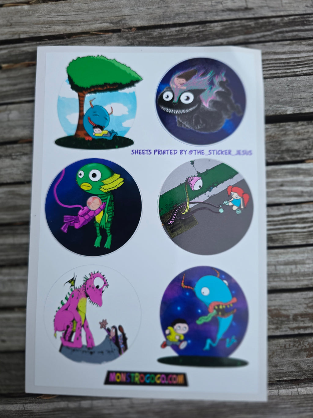 More Cute Monsters -Sticker Sheet