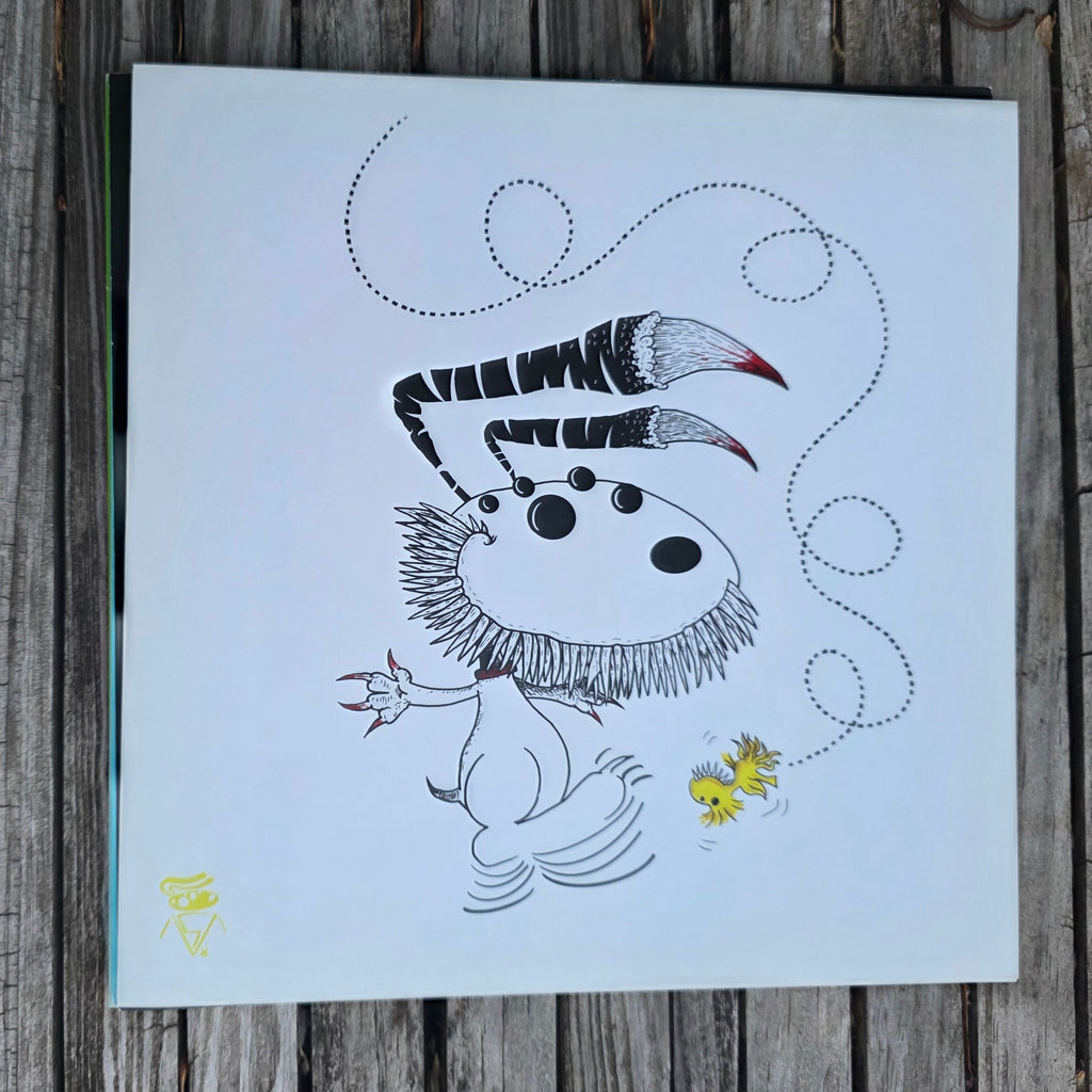 Happiness is a warm puppy.-Square Print
