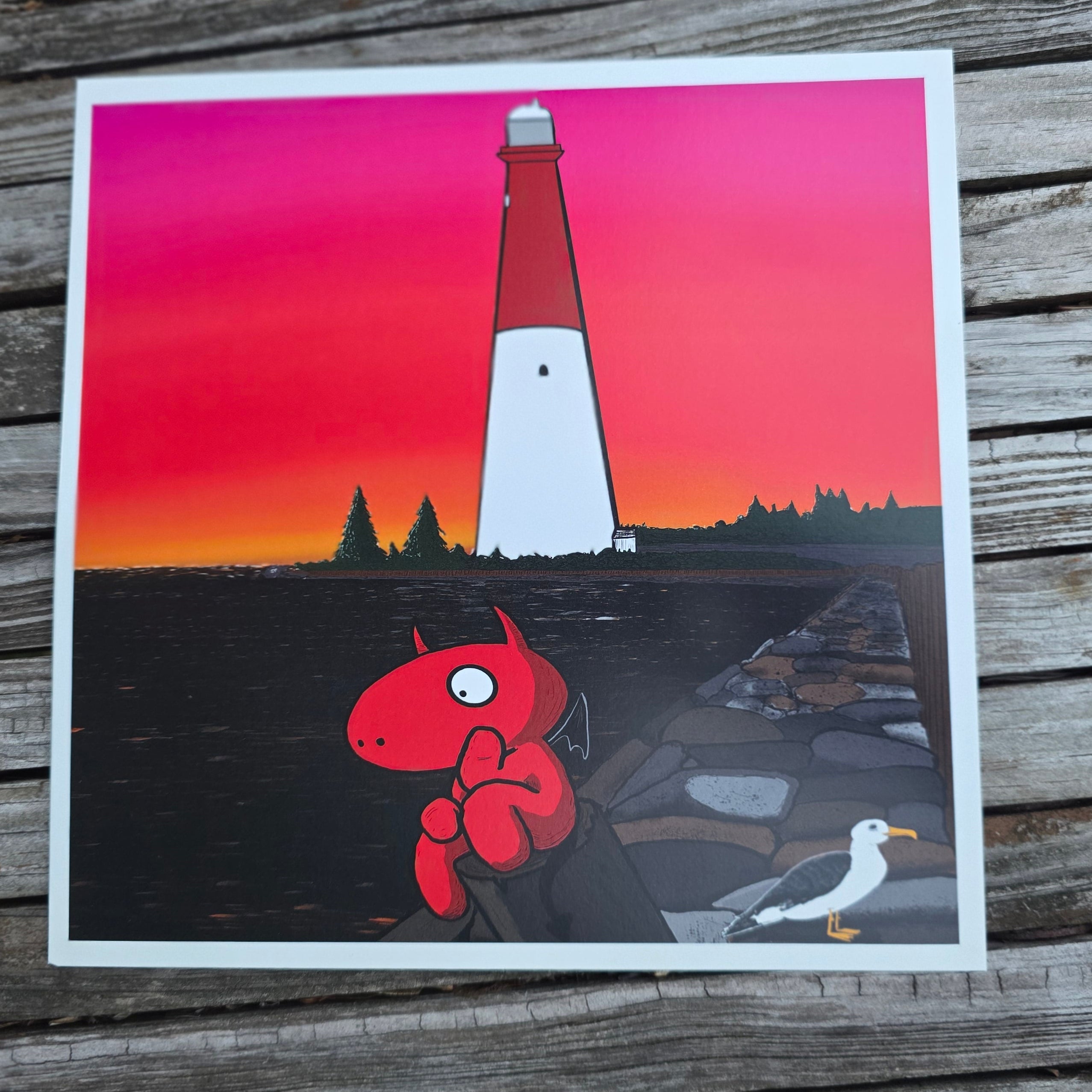 Jersey Devil & Ole Barney-Square Print