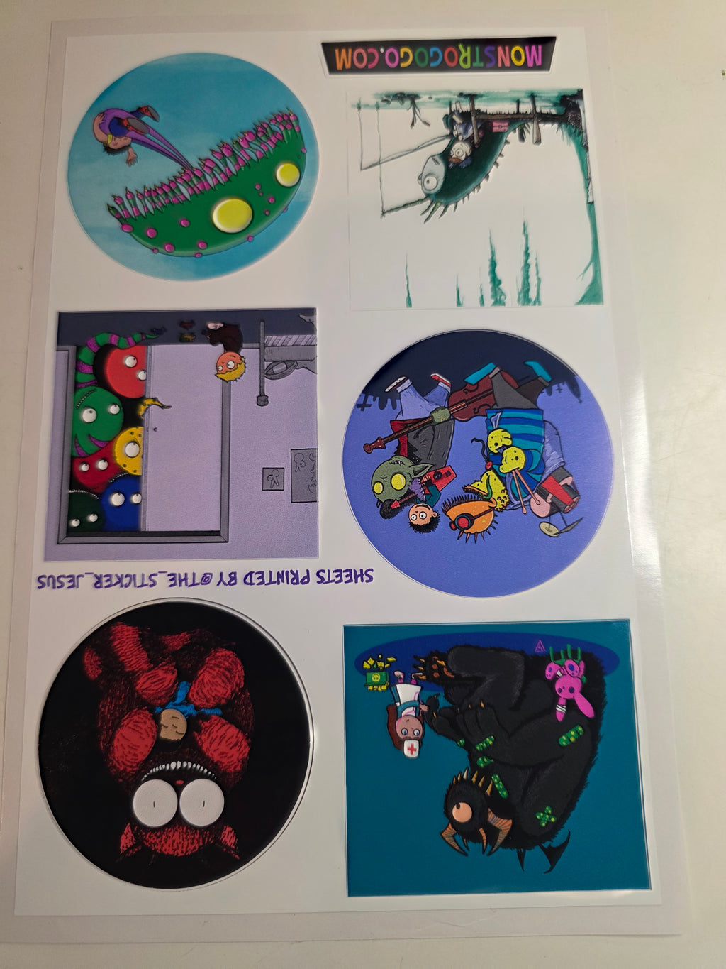 Cute Monsters -Sticker Sheet