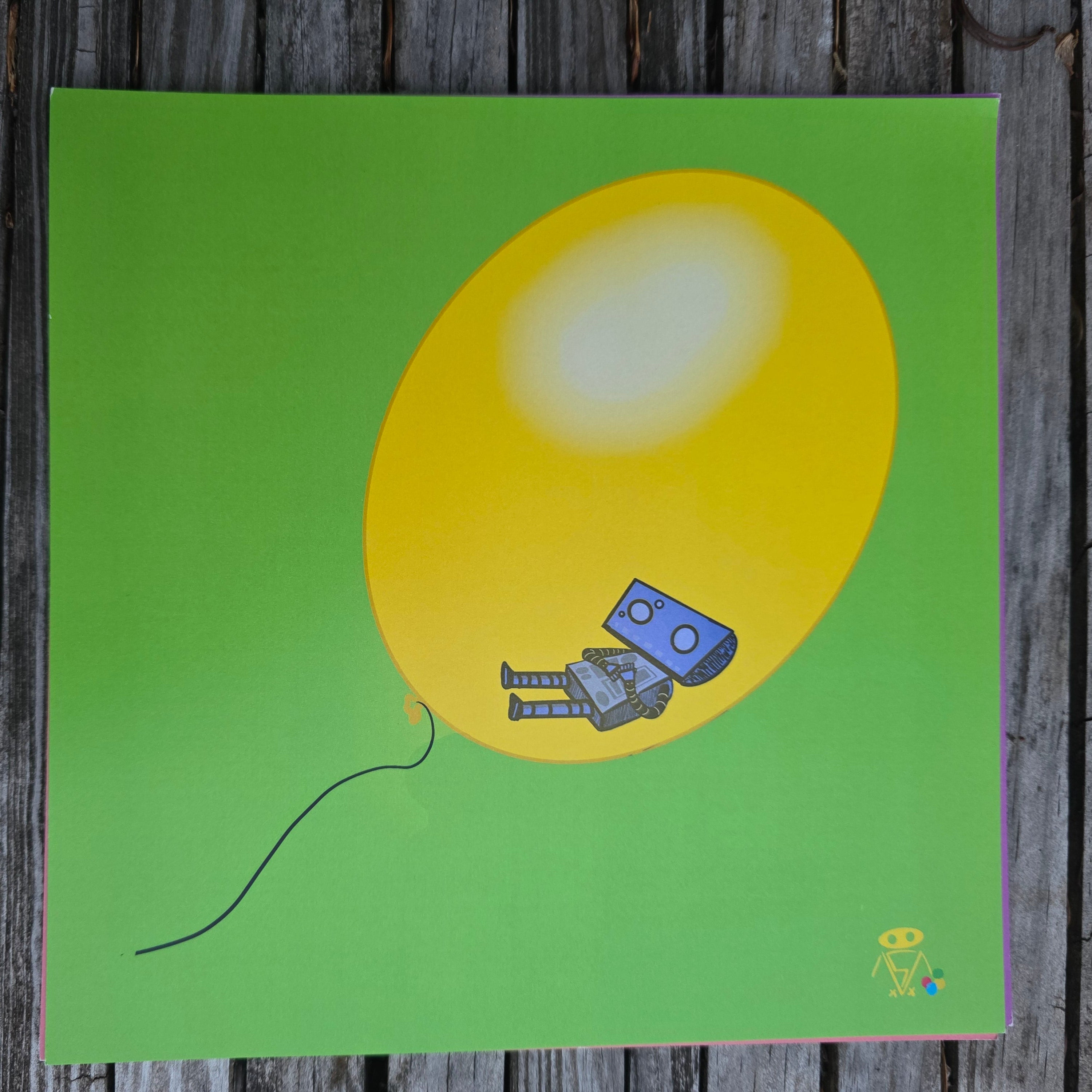 All 5 Robots and Balloons prints